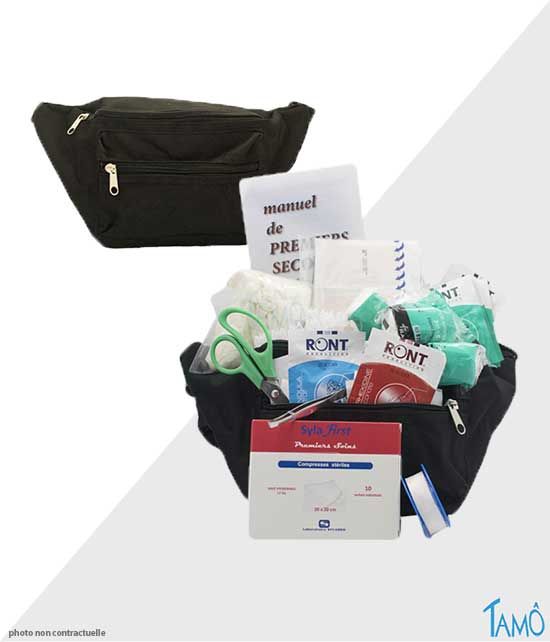 Sacoche banane de secours pour 6 à 10 personnes.