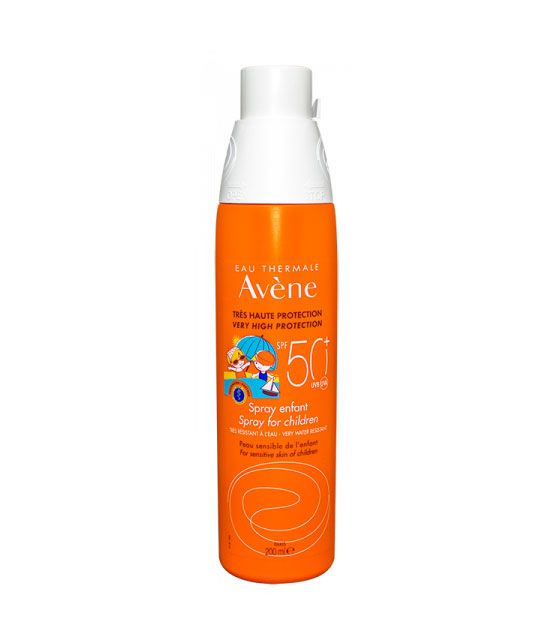 Crème solaire en spray de la marque Avène pour les enfants