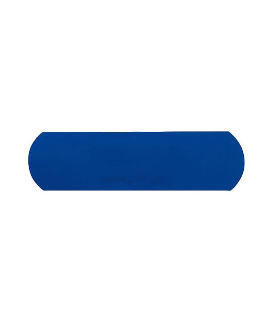 Pansements bleus détectables en plastique microperforé de 7.2cm x 1.9cm
