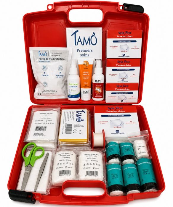 Trousse de secours d'urgence pleine pour 8 à 12 personnes