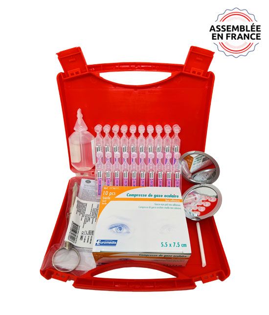 Trousse de premiers secours pour les soins oculaires