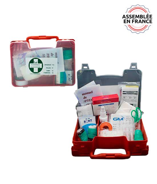 Le kit de secours transparent simple pour 4 à 6 personnes