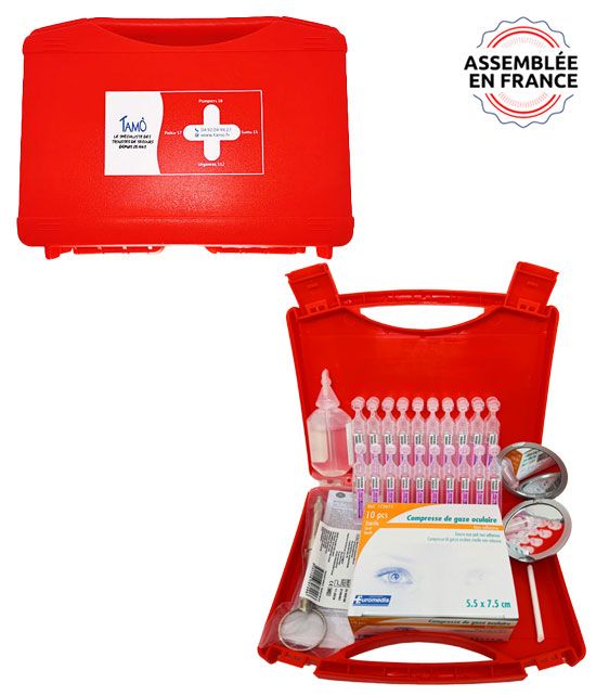Kit de secours pour les soins oculaires