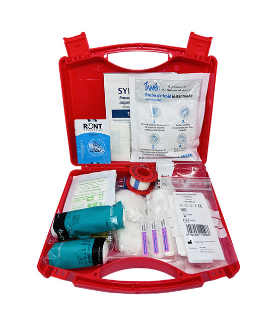 Matériels de premier secours pour le métier d'électricien.