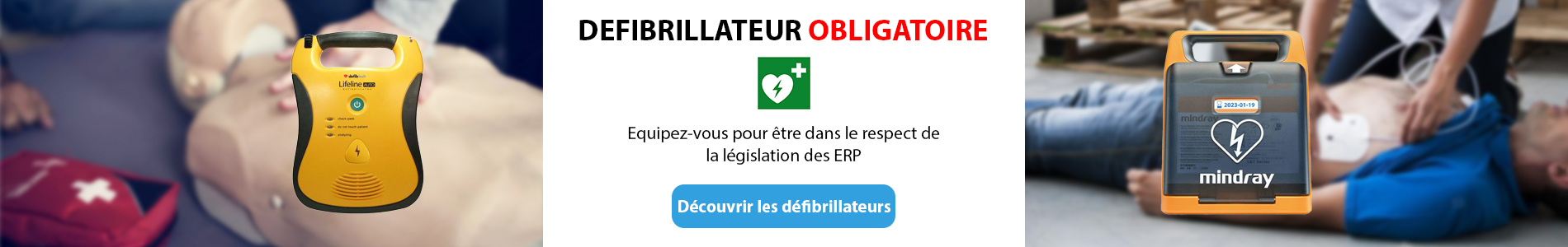 Les défibrillateurs obligatoires pour les ERP