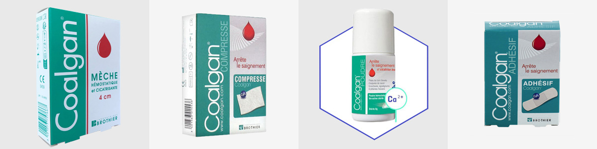 La gamme des produits coalgan contre les saignements