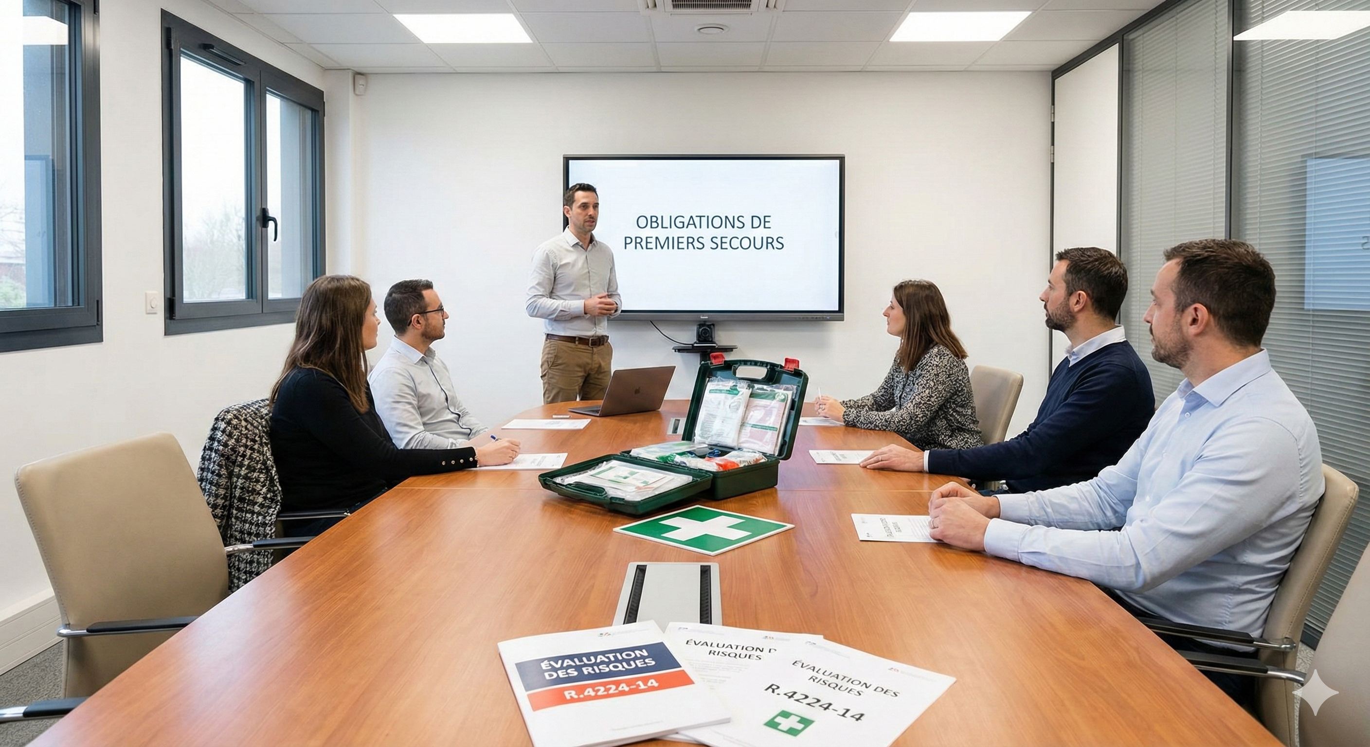 Existe-t-il une composition obligatoire pour une trousse de secours ?