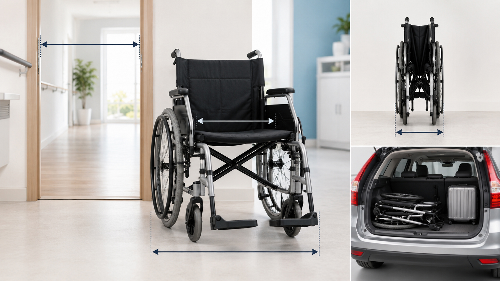 Fauteuil roulant pliable : quelles dimensions et quelle largeur choisir ?