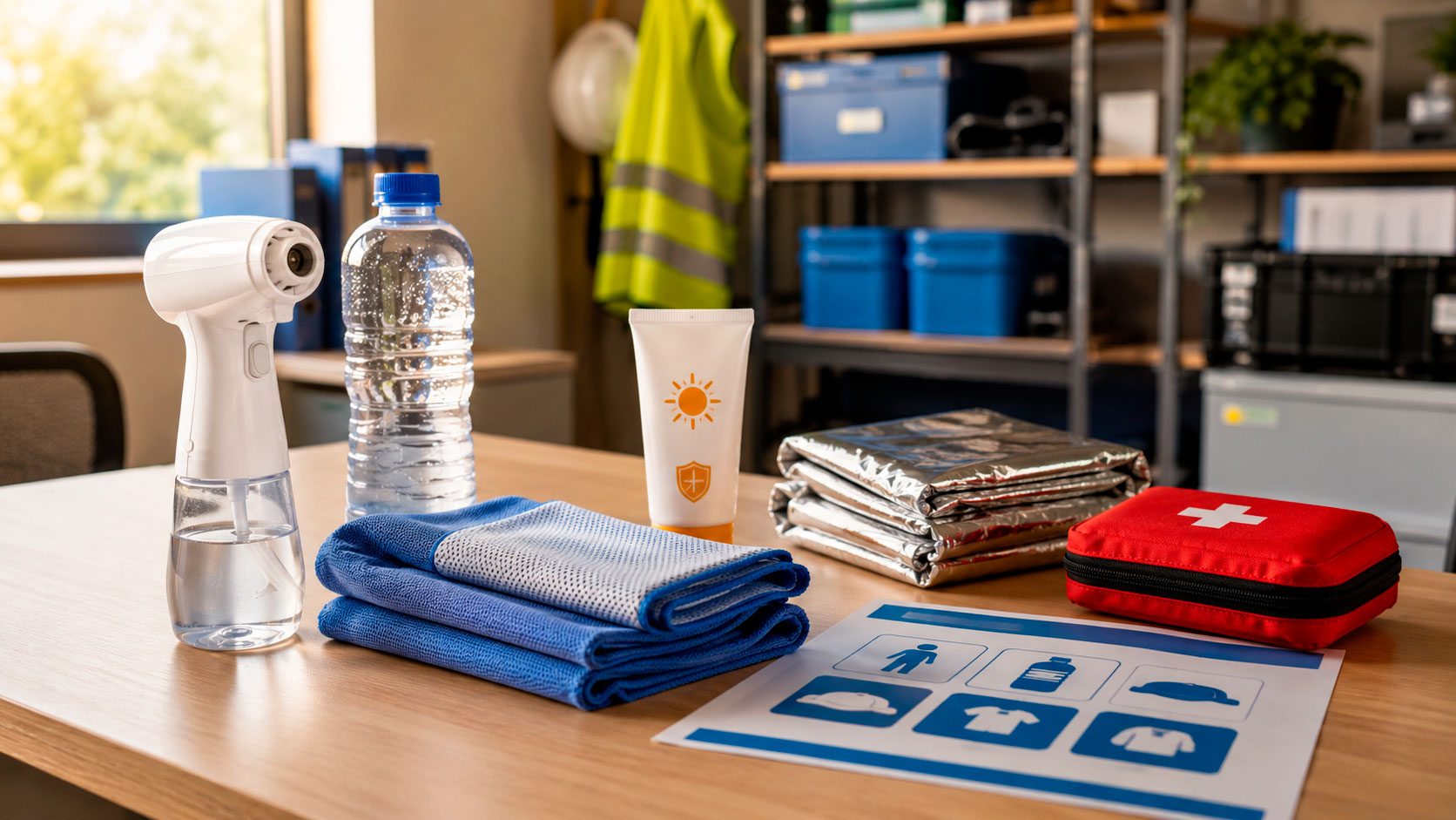 Que mettre dans un kit anti-canicule professionnel ?