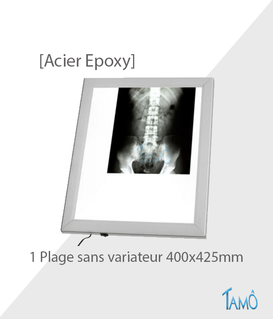 Negatoscope 1 plage acier epoxy sans variateur